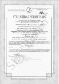 Kvalitātes sertifikāts 21940/21901